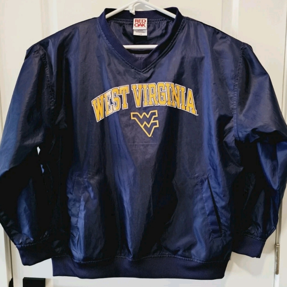 Vintage Red Oak West Virginia Mountaineers Mens Large Pullover NCAA